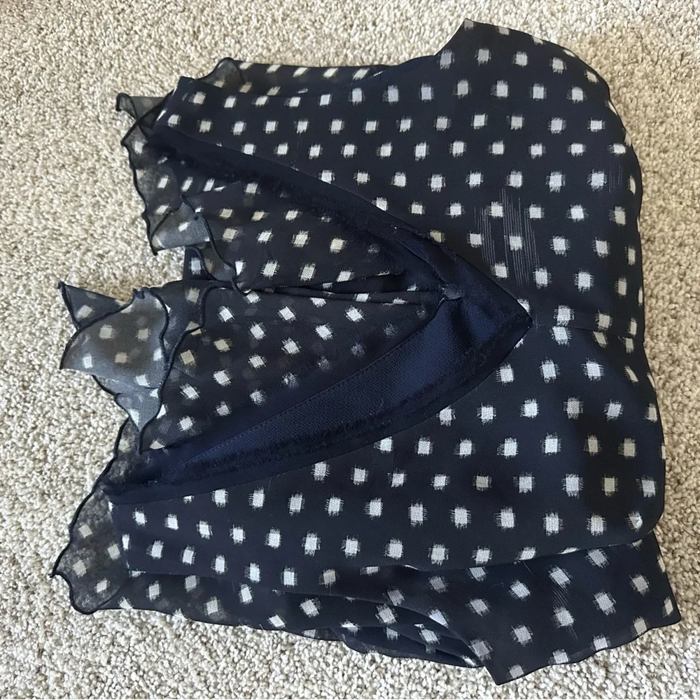 Iris Setlakwe Navy Print Midi Dress • Size 6 - Picture 7 of 7